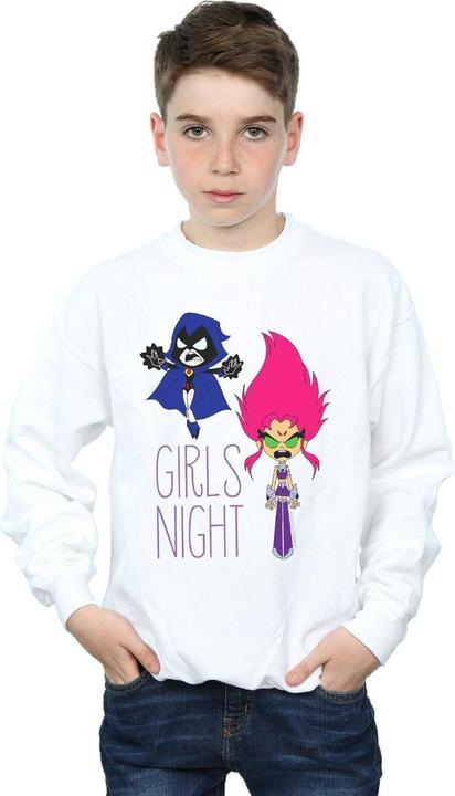 Actual product image Boys Teen Titans Go Girls Night Sweatshirt (128)