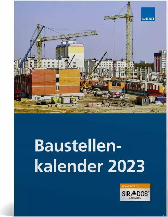 Image du produit Calendrier des chantiers 2023 (A6, Couverture rigide, Allemand)