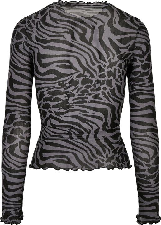 Produktbild Urban Classics Ladies AOP Mesh Turtleneck Longsleeve (S)