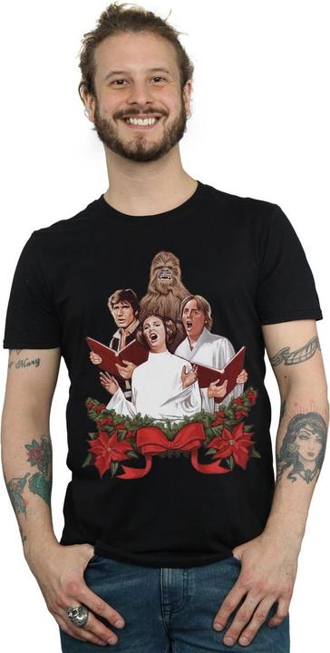 Actual product image Star Wars Mens Christmas Carols T-Shirt (XL)