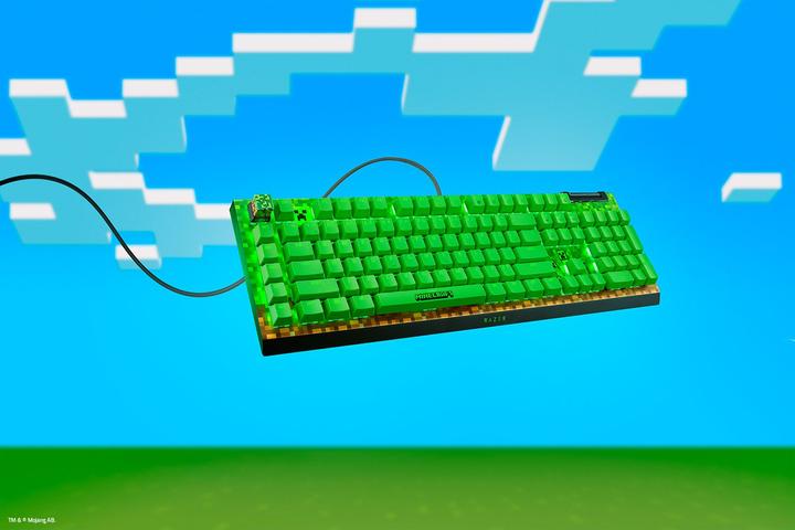 Produktbild Razer Blackwidow V4 X Minecraft Green Us (US, Kabelgebunden)