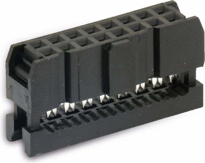 Produktbild CONNECT Pfostenbuchse für Flachbandleitung, RM 2,54, 16-polig