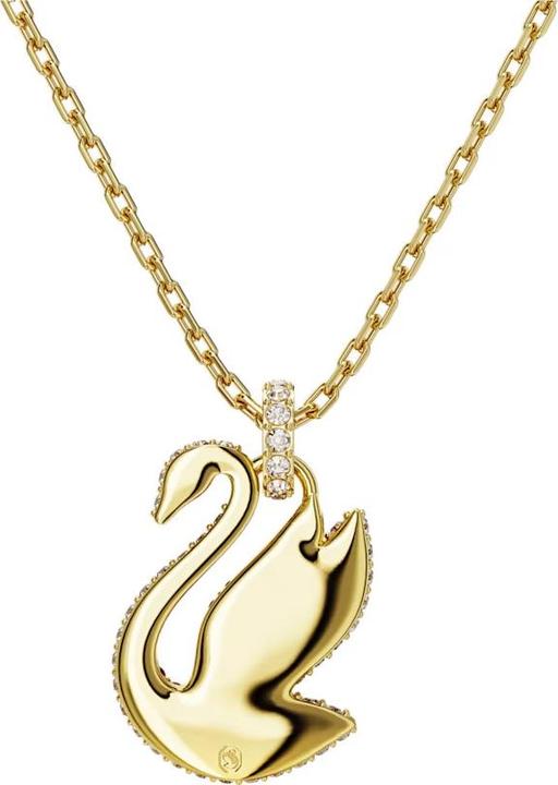 Produktbild Swarovski Iconic Swan Halskette Schwan Mittel Rot Gold (Swarovski Metall, 42 - 47 cm)