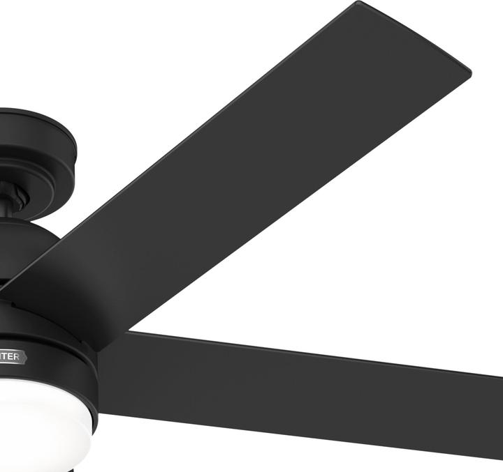 Produktbild Hunter Fans Deckenventilator Giannis Schwarz mit LED & Fernbedienung (40 dB)