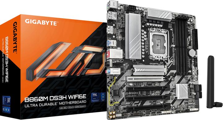 Produktbild Gigabyte MB GBT Intel 1851 B860M DS3H WIFI6E (LGA 1851, Intel B860, mATX)
