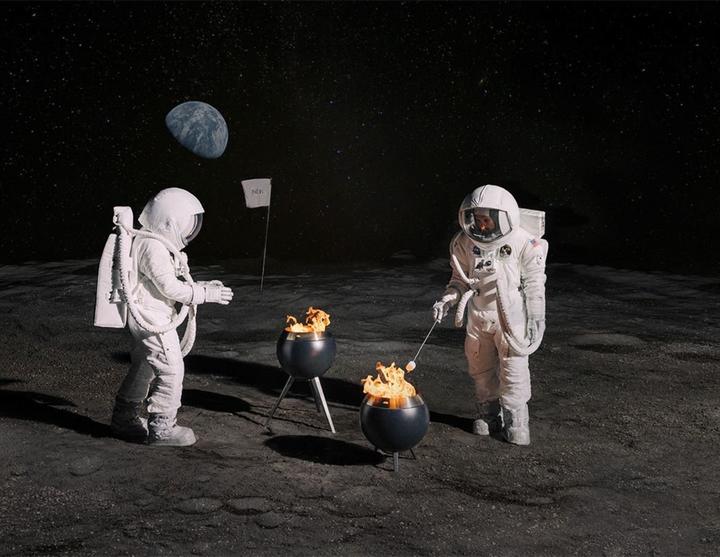 Actual product image Höfats MOON 45 fire bowl with low base (45 cm)