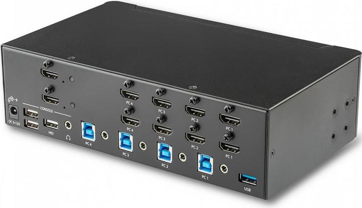Produktbild StarTech KVM Switch HDMI 4 Port - 4K 30 Hz - KVM Extender für HDMI - KVM HDMI Umschalter