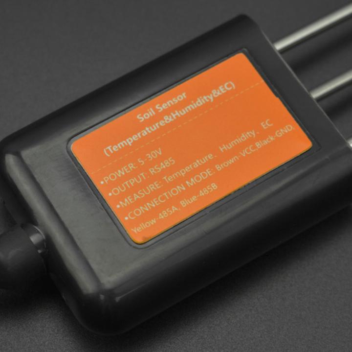 Image du produit DFRobot Capteur d'humidité, de température et d'EC du sol RS485 IP68 5-30V