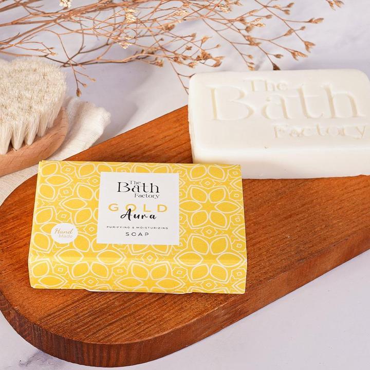 Actual product image The Bath Factory Hand Gesichts und Körperseife Gold Aura
