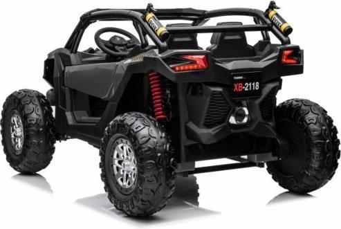 Immagine prodotto Es-toys Kinderfahrzeug schwarz – Elektro Auto „Com 18“ – 24V7A Akku, 4x Motoren - Allrad + 2 Sitzer