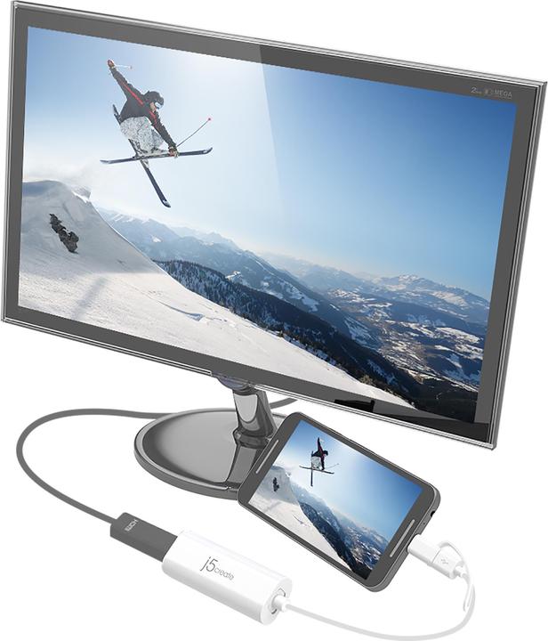 Produktbild j5Create JUA165C-N Adattatore per display da Android™ USB™ a HDMI™ (USB Typ-C, 1.50 cm)