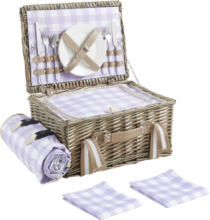 Casa.Pro Picknickkorb Bisceglie für 2 Personen Komplettset