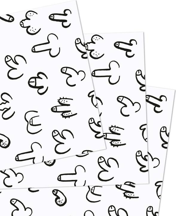 Actual product image Juniqe DICKe Freunde - People (Wrapping paper, 3 x)