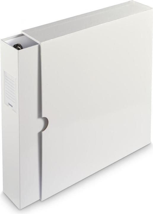 Produktbild Hama Ordner mit 4-D-Ring-Mechanik, 70 mm Rückenbreite, mit Schuber, weiss (70 mm, 1 Stück)