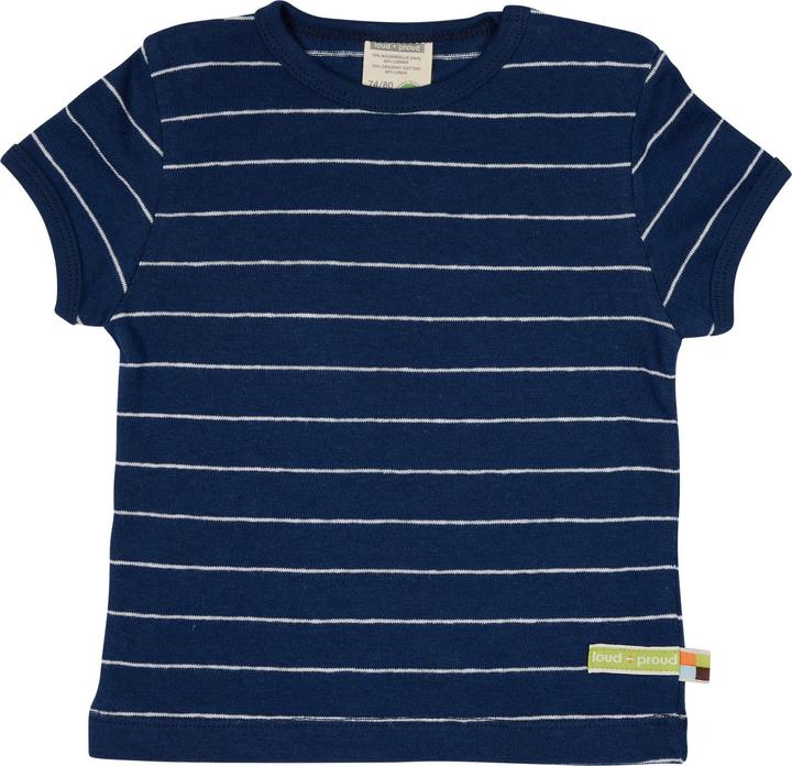 loud + proud T-shirt Stripes with Linen Ultramarine (86)