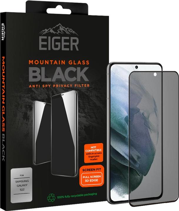 Immagine prodotto Eiger Mountain Glass Black Edge (1 Pezzo/i, Samsung Galaxy S22)