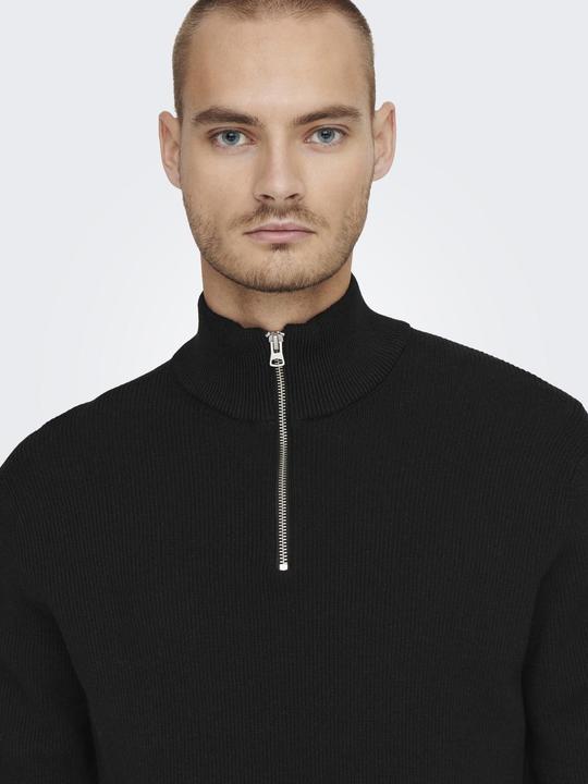 Produktbild Only & Sons Onsphil Reg 12 Struc Half Zip Knit Noos (XS)