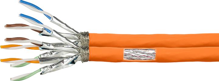 Produktbild LogiLink CPV0065 - Cat.7 Verlegekabel S/FTP 1000 MHz duplex orange 50 m - Verlegekabel - (S/FTP, CAT7, 50 m)