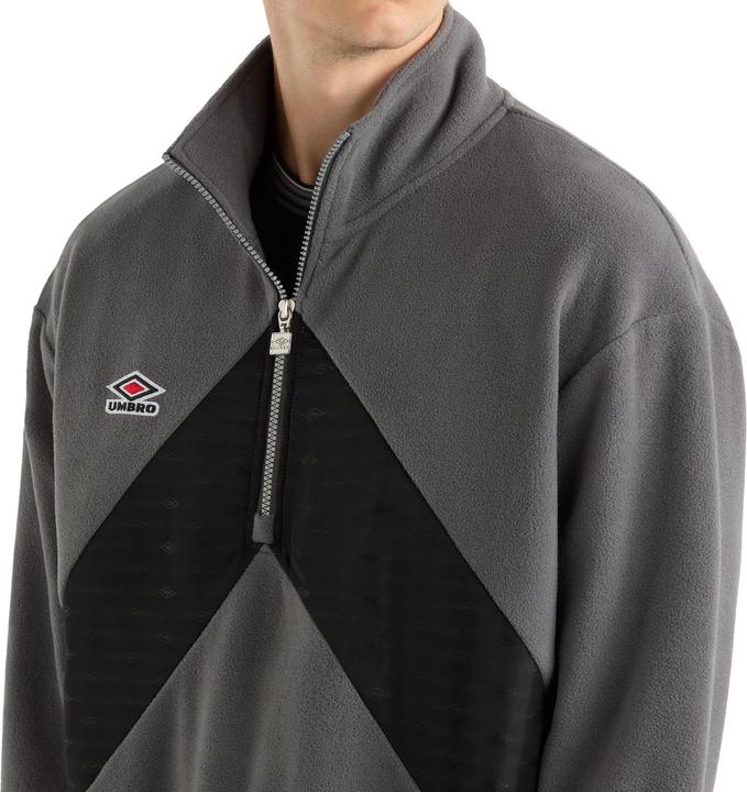 Actual product image Umbro Mens Panelled Quarter Zip Fleece Top (XL)