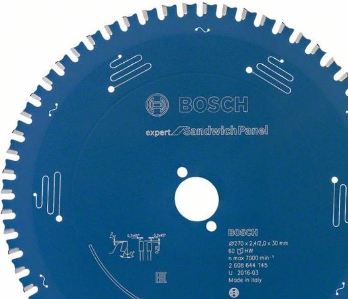 Produktbild Bosch Professional Zubehör Kreissägeblatt Expert for Sandwich Panel, 270 x 30 x 2,4 mm, 60