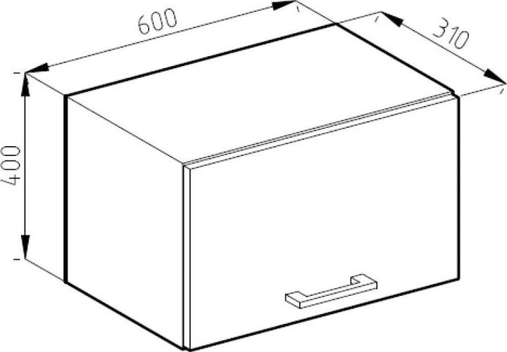Produktbild Vicco Hängeschrank R-Line (60 x 40 x 31 cm)