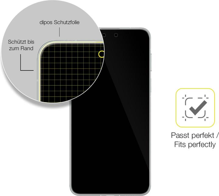 Produktbild Dipos 3D Full Cover Schutzfolie (1 Stück, Huawei Mate S)