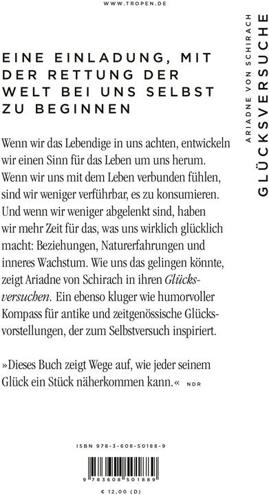 Image du produit Glücksversuche (Allemand, Ariadne von Schirach, 2023)