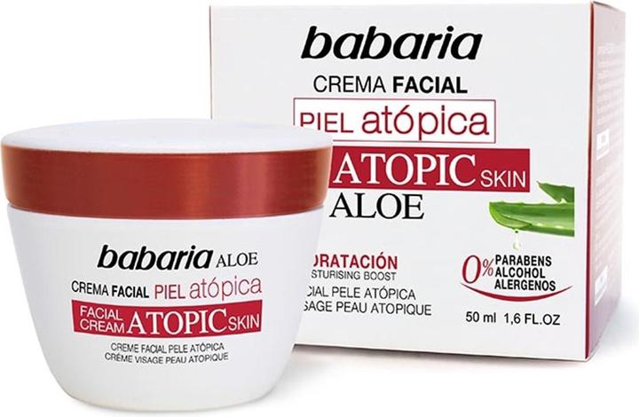 Image du produit Babaria Crème visage à l'aloe vera peau atopique 0% 50ml (50 ml, Crème de jour)