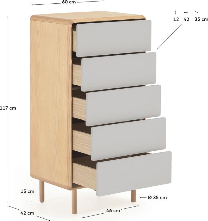 Actual product image Kave Home Anielle (42 x 60 x 117 cm)
