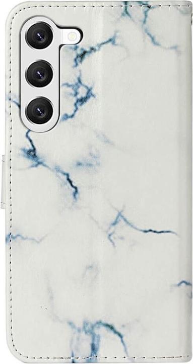 Actual product image Cover-Discount Leather case cover Marble white (Samsung Galaxy S24+)