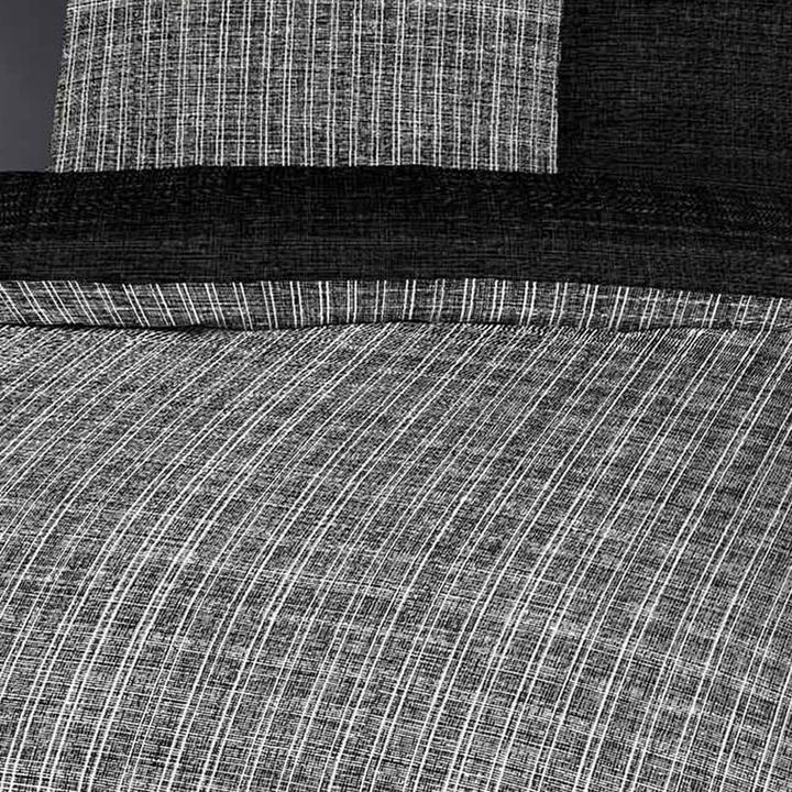 Produktbild BettwarenShop Zeitlos Winterblack (Bettwäsche Set, 135x200 cm + 80x80 cm)