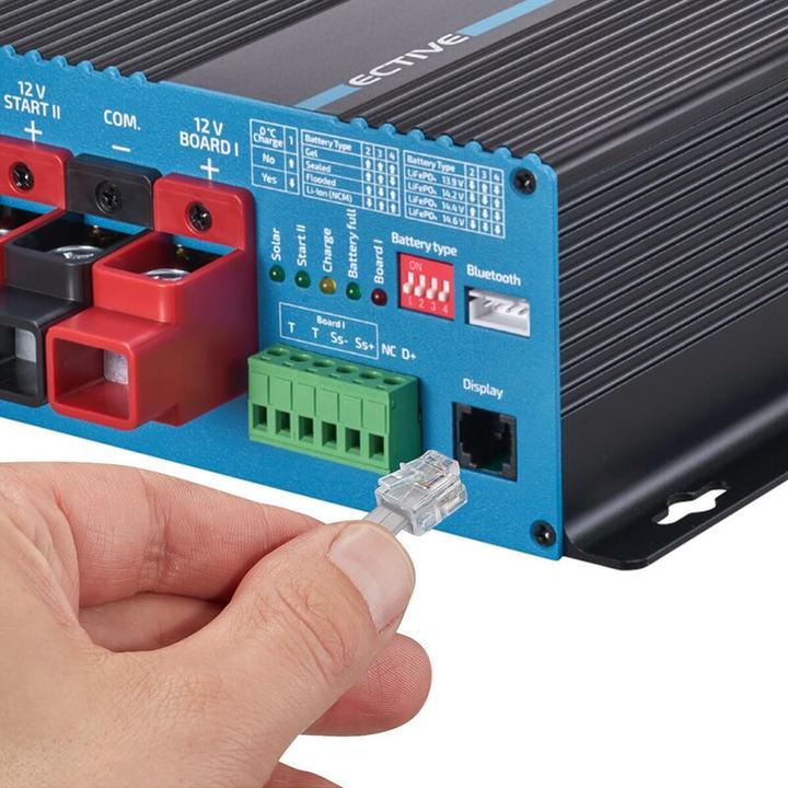 Actual product image Ective SBB30 charge booster 12V 30A with 20A solar charge controller motorhome AGM LiFePO4 (12V, 30 A)