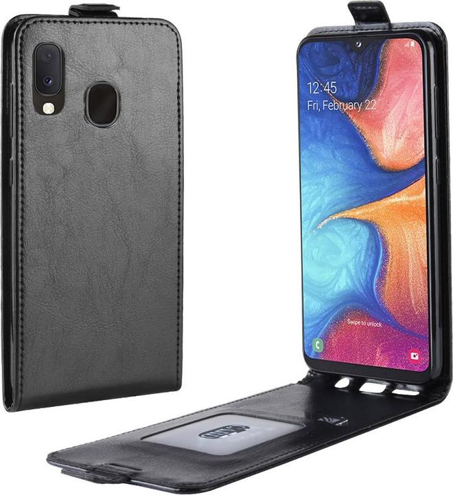 Produktbild Cover-Discount Leder Flip Case mit Fotofach vertikal (Samsung Galaxy A20e)