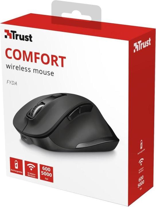 Actual product image Trust Fyda Mouse right RF Wireless Optical 2400 DPI (Wireless)