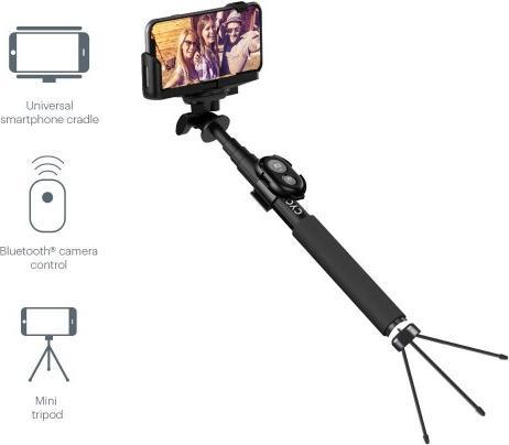 Actual product image Cygnett GoStick Selfie Stick and tripod with Bluetooth remote control