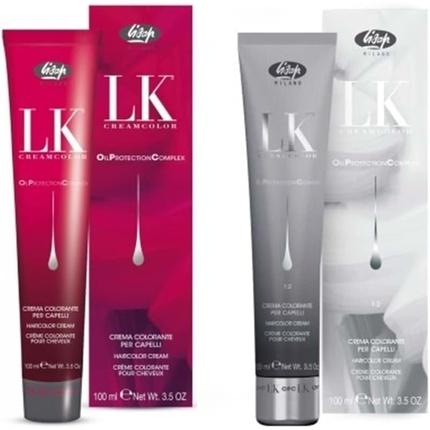 Actual product image Lisap LK OPC cream hair color 5/88 light brown strong purple (5, 88 light brown strong violet)
