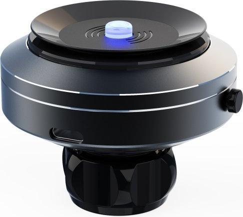 Actual product image Misura MA05 - Mobile phone holder with vacuum suction cup and QC3.0 wireless charging