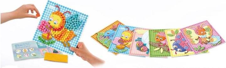 Actual product image PlayMais Mosaic Kaarten versieren Insecten