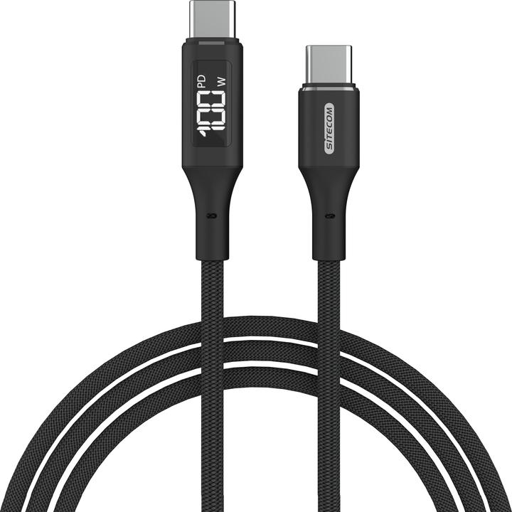 Produktbild Sitecom CA-1005 USB-C zu USB-C PC + LED Dpl (1.50 m, 100 W)