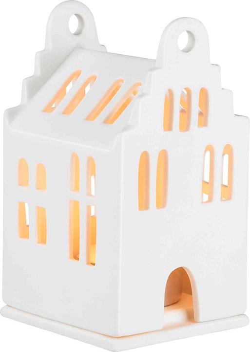 Immagine prodotto Räder - Mini casa luminosa a timpano, bianca 6 x 6 5 x 11 cm