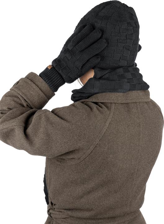 Immagine prodotto Normani Set invernale in lana merino con cappello, sciarpa e guanti modello Yuma - 9601