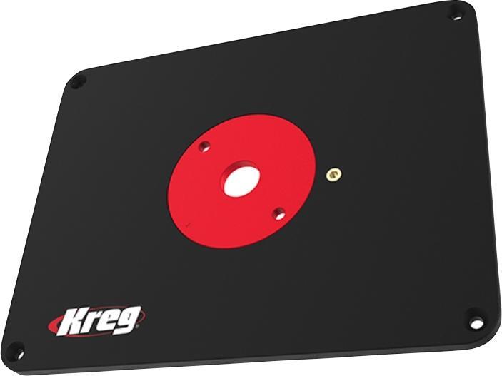 Produktbild Kreg PRS4038 FrÃ¤stisch Einlegeplatte 298 x 235 x 9 mm + 3x Reduzierring 25 mm / 30 mm / 67 mm