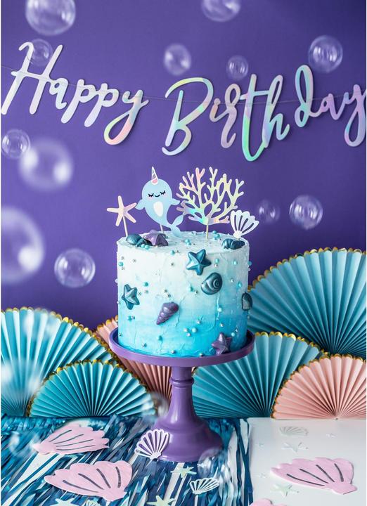 Actual product image Partydeco Narwal Tortendeko
