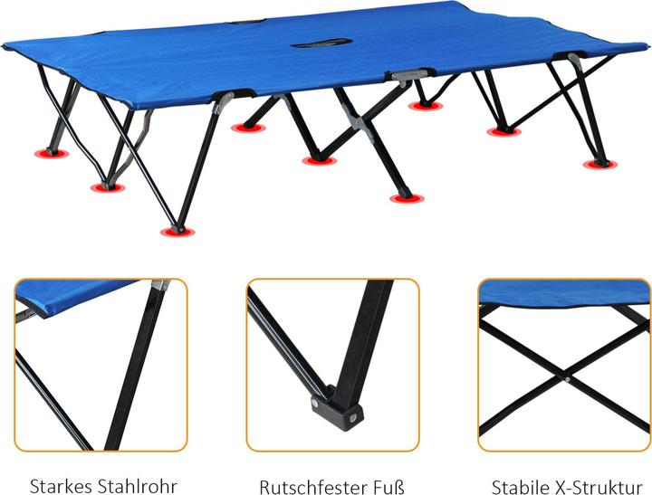 Actual product image Outsunny Camp bed with carry bag