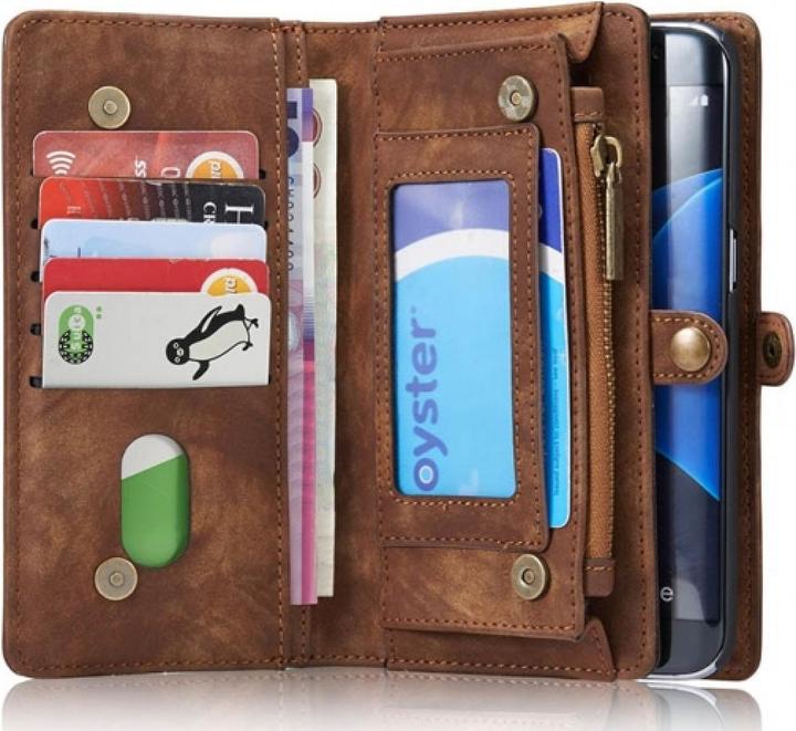 Immagine prodotto Caseme Samsung Galaxy S7 Edge Custodia per carte di credito a portafoglio in vera pelle (Samsung Galaxy S7 Edge)