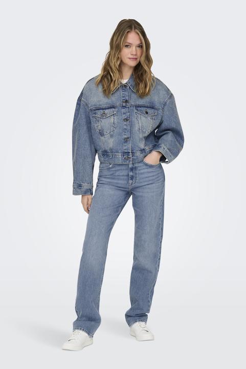 Produktbild Only Fly-Away Kragen Tief angesetzte Schulter Jacke Jeansjacke (S)
