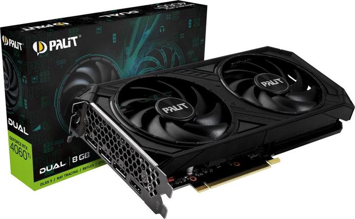 Image du produit Palit GeForce RTX4060TI Dual (8 Go)