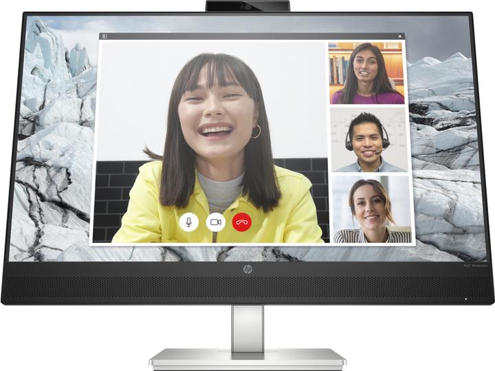 Produktbild HP M27 Webcam Monitor 68,58cm (27" ) (Full HD, IPS, 5ms, HDMI, DisplayPort, USB, 75Hz) (Energiekl... (1920 x 1080 Pixel, 27")