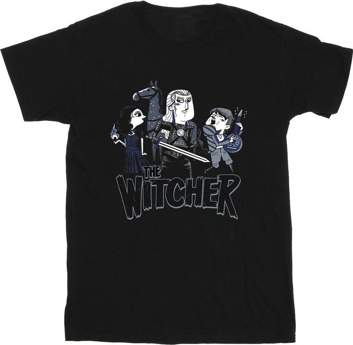 Immagine prodotto Netflix The Witcher Team Illustrated Maglietta Uomo (XL)