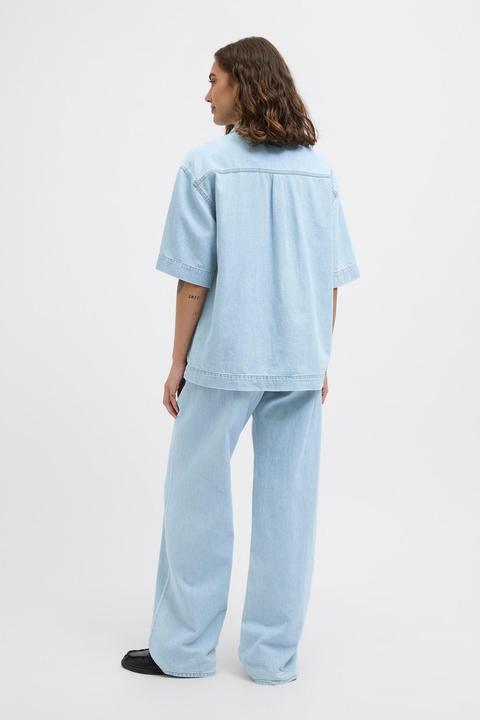 Actual product image JJXX JXSURA WIDE MW LINEN BLEND JEANS DNM Weit geschnitten (W26/L32)